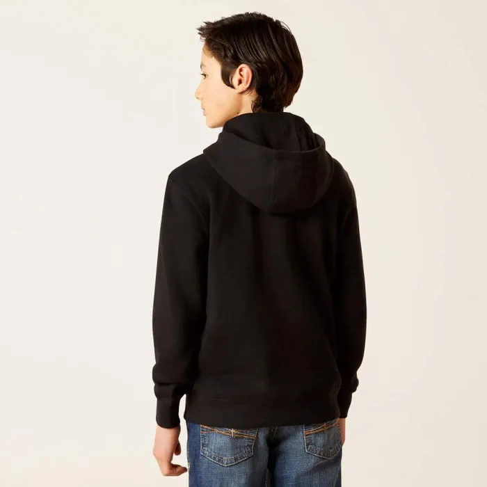 Kids Sweatshirts and Hoodies Ariat Ariat Front Logo Hoodie Black Kids Sweatshirts and Hoodies Ariat Ariat Front Logo Hoodie Black