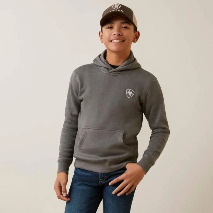 Kids Sweatshirts and Hoodies Ariat Camo Corps Hoodie Grey Heather