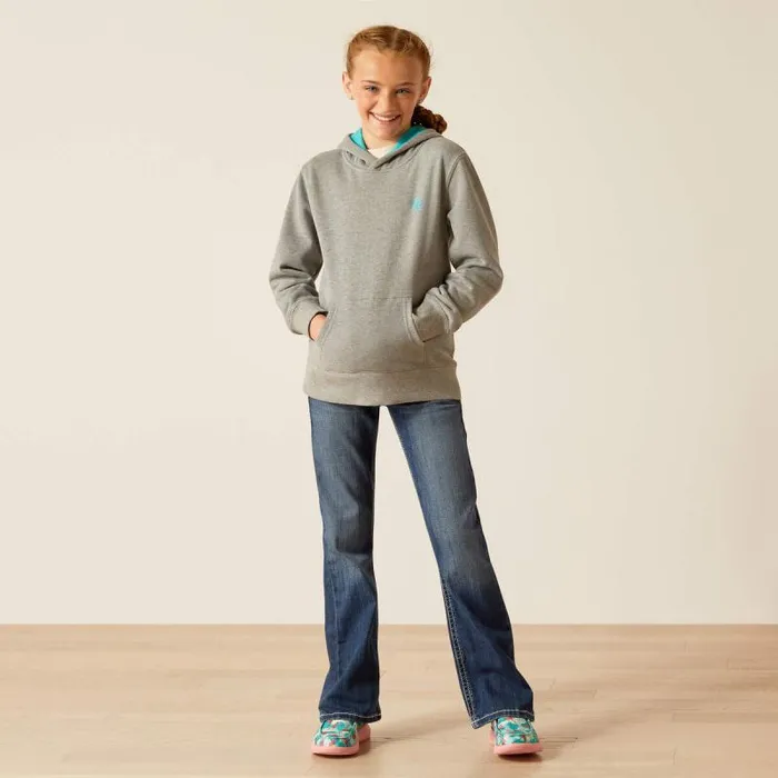 Kids Sweatshirts and Hoodies Ariat Equipment Hoodie Heather Grey Kids Sweatshirts and Hoodies Ariat Equipment Hoodie Heather Grey