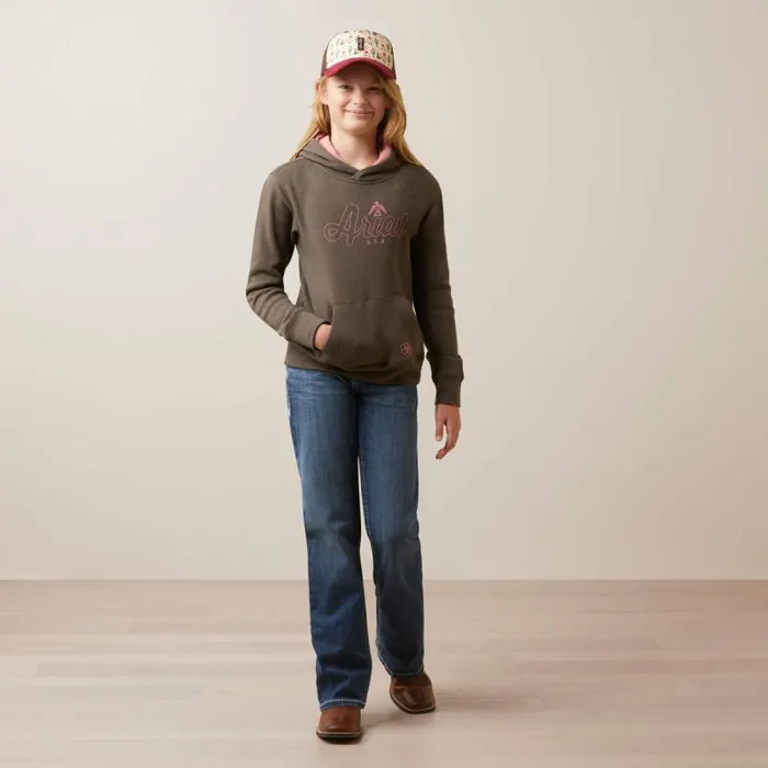 Kids Sweatshirts and Hoodies Ariat Thunderbird Sweatshirt Banyan Bark