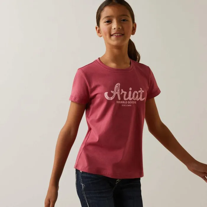 Kids TShirts and Polos Ariat Durable Goods Tee Earth Red Kids TShirts and Polos Ariat Durable Goods Tee Earth Red