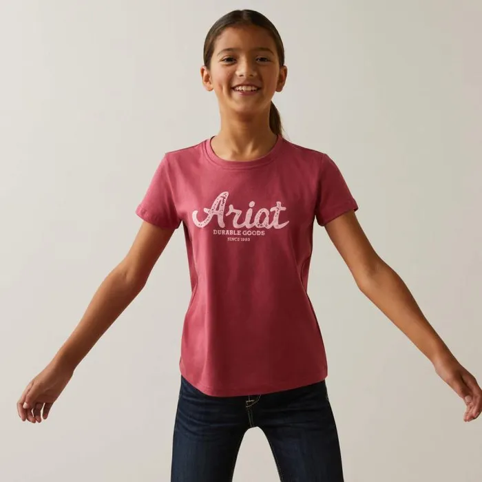 Kids TShirts and Polos Ariat Durable Goods Tee Earth Red Kids TShirts and Polos Ariat Durable Goods Tee Earth Red