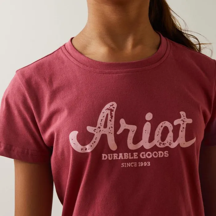 Kids TShirts and Polos Ariat Durable Goods Tee Earth Red Kids TShirts and Polos Ariat Durable Goods Tee Earth Red