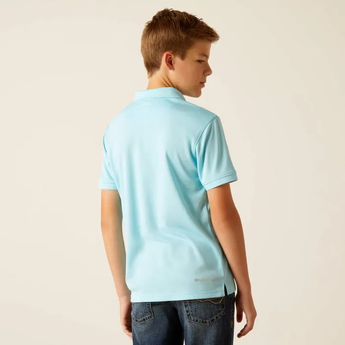 Kids TShirts and Polos Ariat TEK Polo Cenote Aqua
