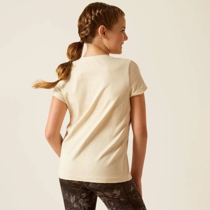 Kids TShirts and Polos Ariat Unicorn Insignia TShirt Oatmeal Heather Kids TShirts and Polos Ariat Unicorn Insignia TShirt Oatmeal Heather