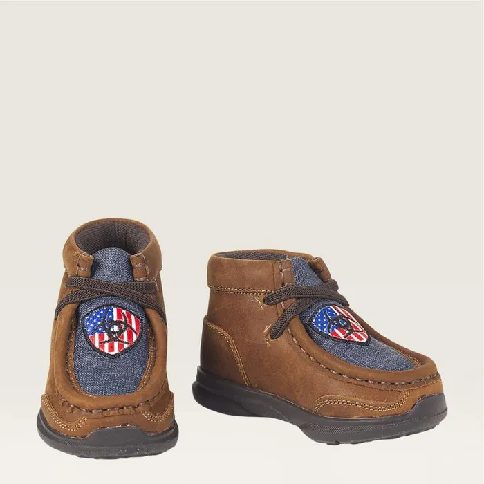 Kids Toddler Footwear Ariat Toddler Lil Stompers Usa Spitfire Brown