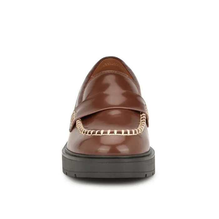 Kipla Casual Moc Loafers Brown Women Nine West Flats and Loafers