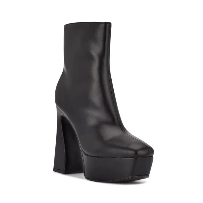Klinda Platform Booties Black Women Nine West Boots and Booties