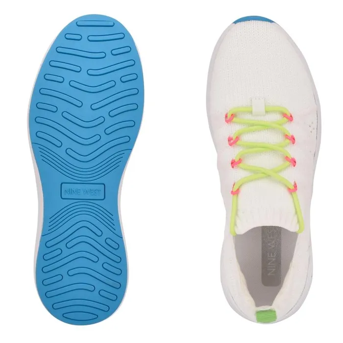 Knit Sneakers White Women Nine West Sneakers