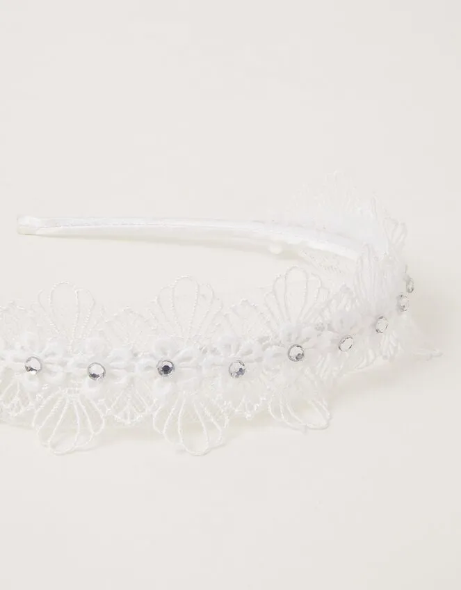 Lacey Flower Bridesmaid Headband Children Monsoon Girls039 Hair Accessories
