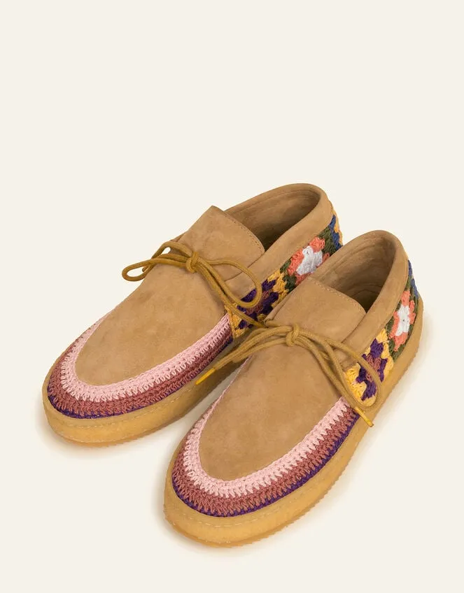 Laidback London Komo Suede Moccasins Multi Women Monsoon Flats