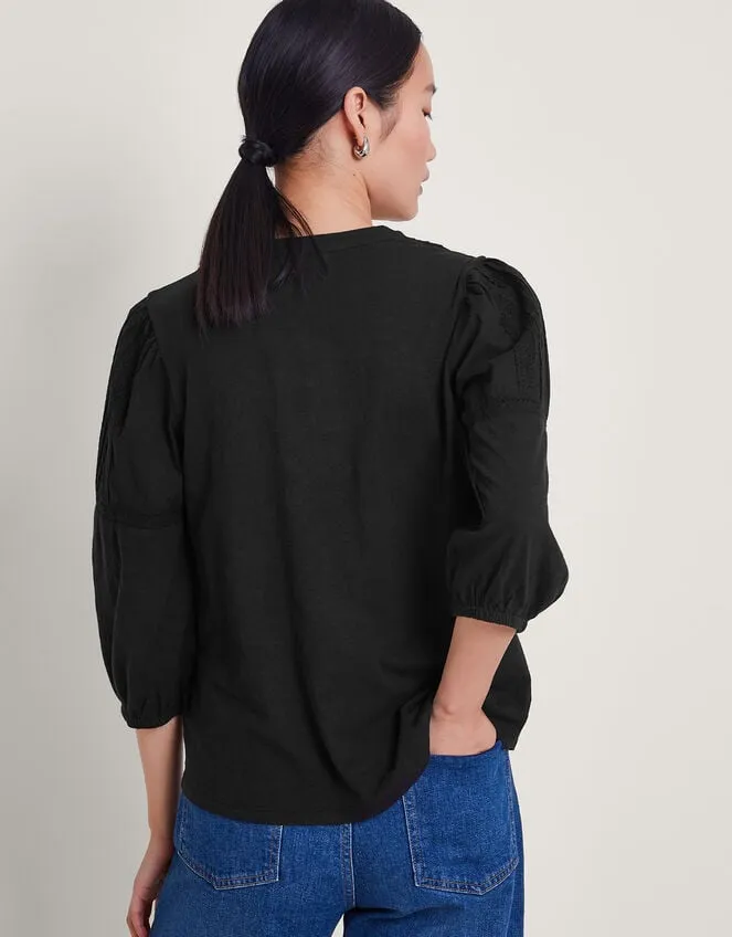 Larissa Lace Trim Top Black Women Monsoon Tops and Blouses
