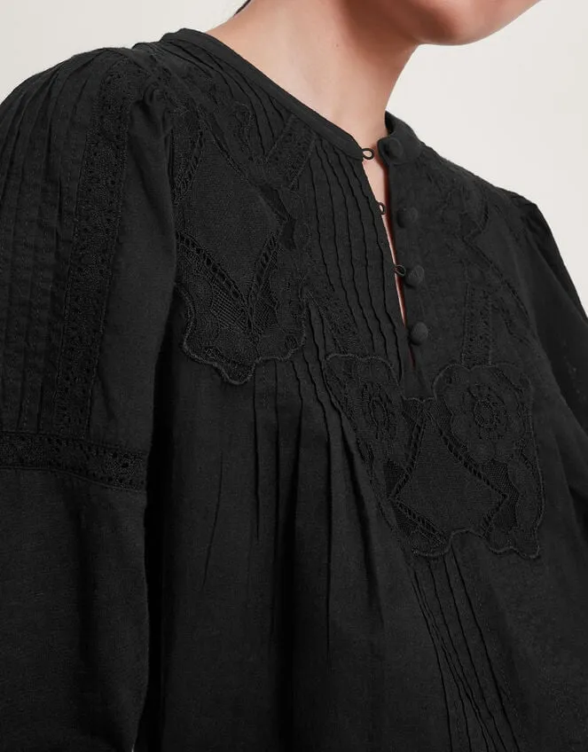 Larissa Lace Trim Top Black Women Monsoon Tops and Blouses