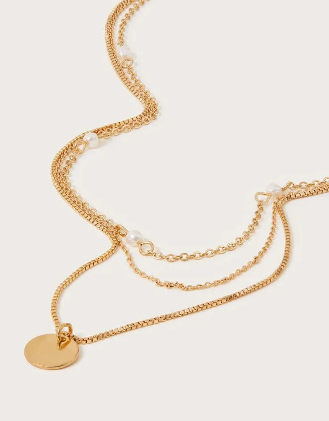 Layered Chain Necklace Women Monsoon Jewellery and Hair
