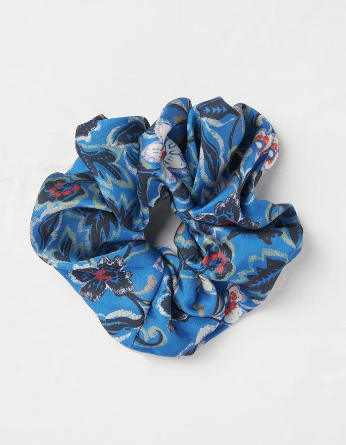 Layered Floral Scrunchie Blue Women FatFace Hair Accessories