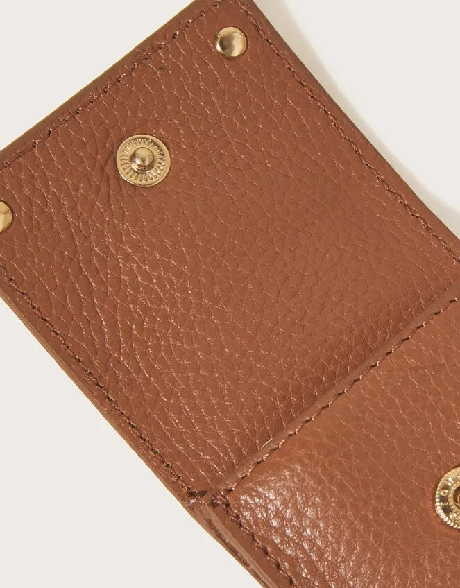 Leather Ear Pod Case Tan Women Monsoon Bags and Purses