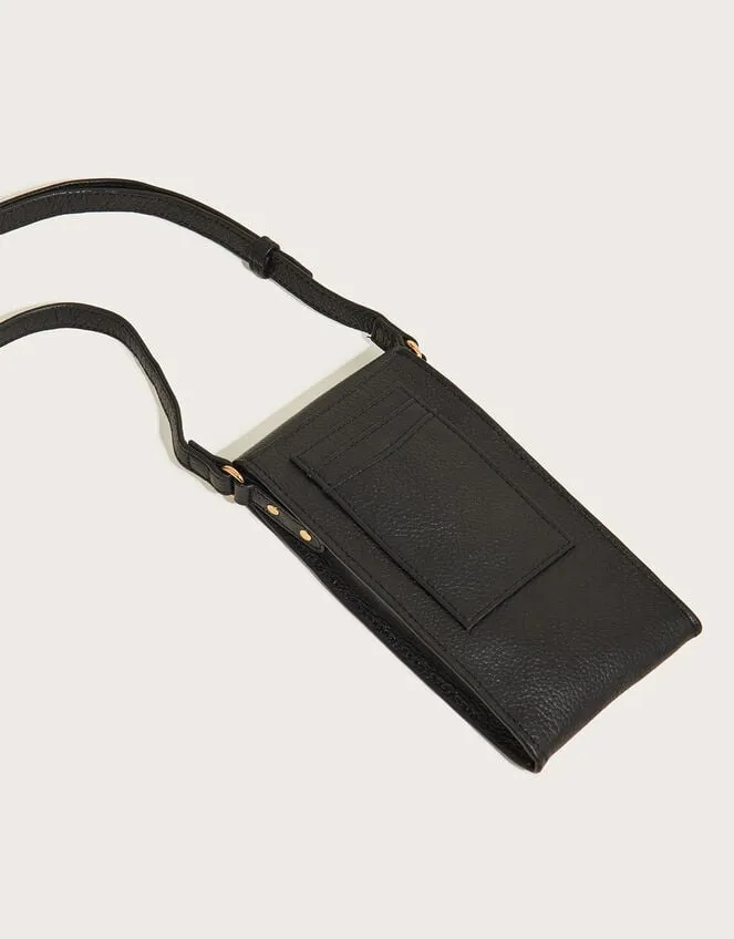 Leather Phone Holder Black Women Monsoon Bags and Purses