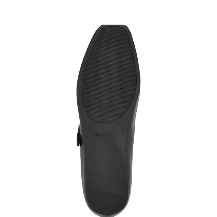 Lilow Square Toe Mary Jane Flats Black Women Nine West Ballets