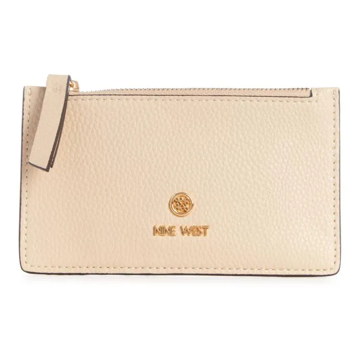 Linnette Coin Card Case Beige WomenMen Nine West Clutches and Wallets