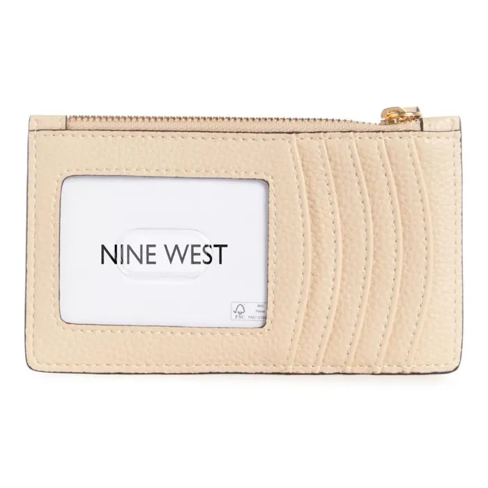 Linnette Coin Card Case Beige WomenMen Nine West Clutches and Wallets