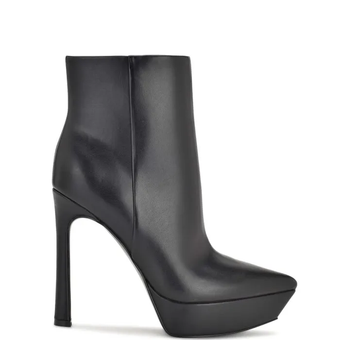 Loraa Platform Booties Black Women Nine West Boots and Booties