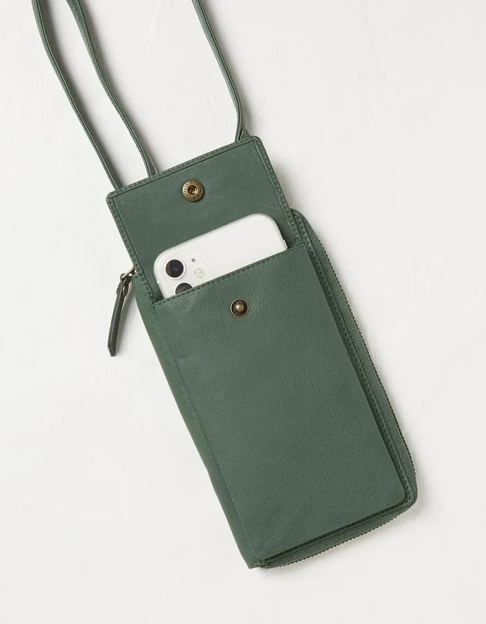 Louisa Phone Purse Green Women FatFace Bags and Purses