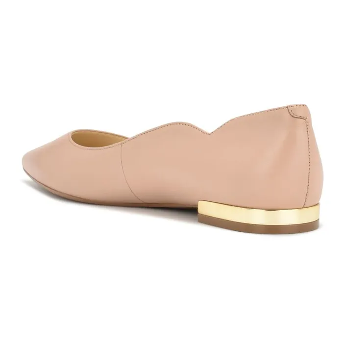 Lovlady Pointy Toe Flats Barely Nude Women Nine West Flats and Loafers