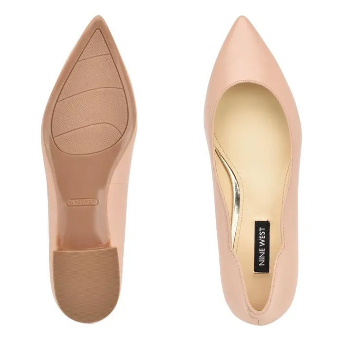 Lovlady Pointy Toe Flats Barely Nude Women Nine West Flats and Loafers