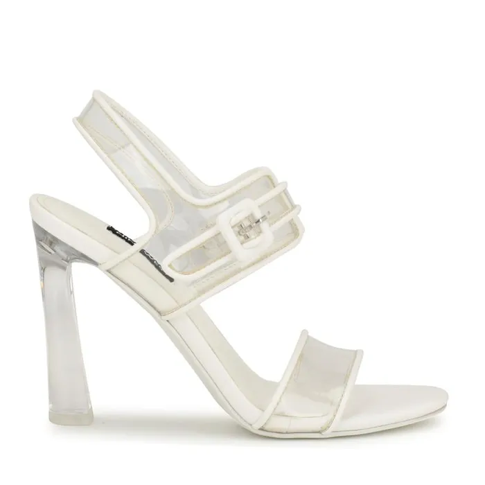 Lucile Clear Strappy Sandals Clear Women Nine West Sandals