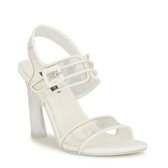 Lucile Clear Strappy Sandals Clear Women Nine West Sandals