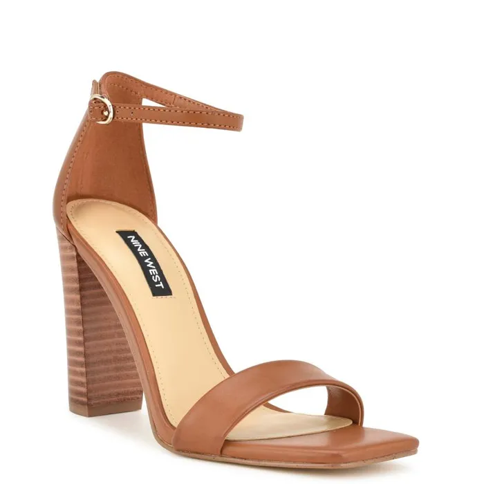Marrie Ankle Strap Sandals Dark Natural Women Nine West Sandals