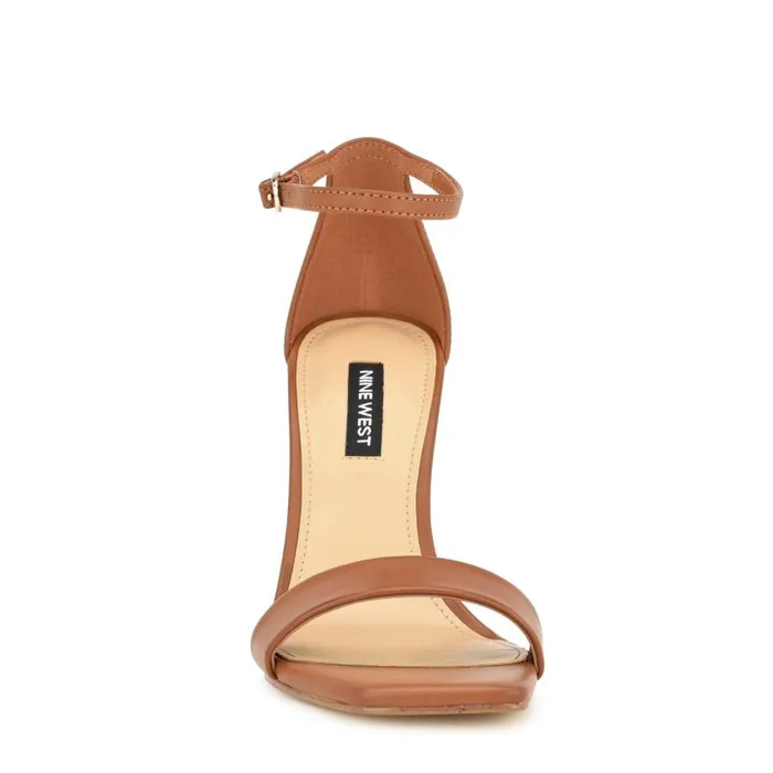 Marrie Ankle Strap Sandals Dark Natural Women Nine West Sandals