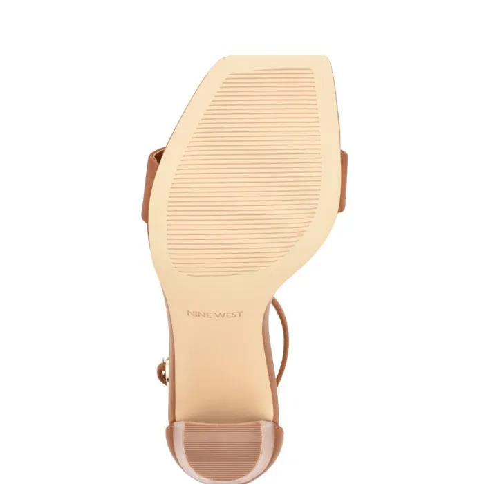 Marrie Ankle Strap Sandals Dark Natural Women Nine West Sandals