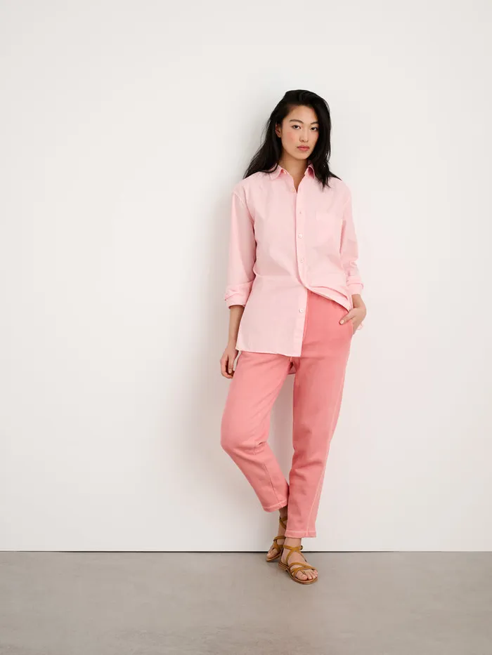 Men Alex Mill Shirts Botanical Dyed Easy Shirt Light Rose