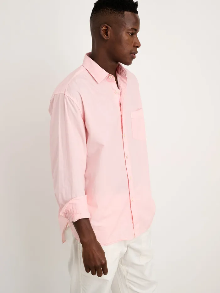 Men Alex Mill Shirts Botanical Dyed Easy Shirt Light Rose