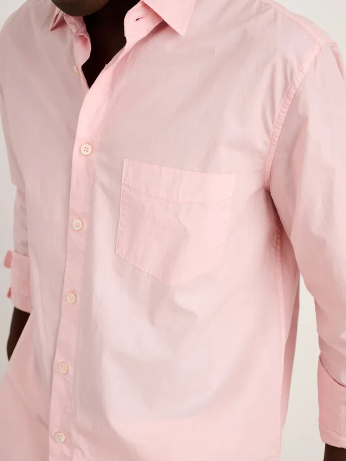 Men Alex Mill Shirts Botanical Dyed Easy Shirt Light Rose