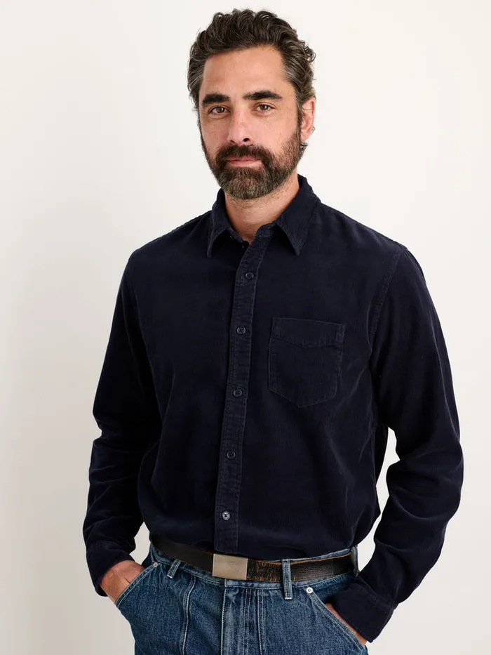 Men Alex Mill Shirts Mill Shirt In Fine Wale Corduroy Navy