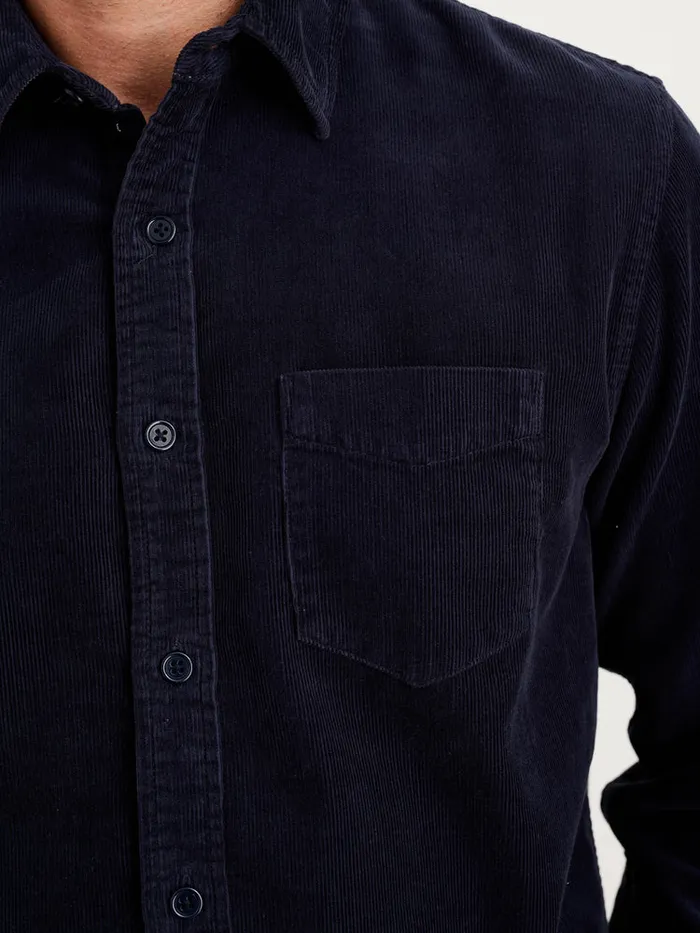 Men Alex Mill Shirts Mill Shirt In Fine Wale Corduroy Navy