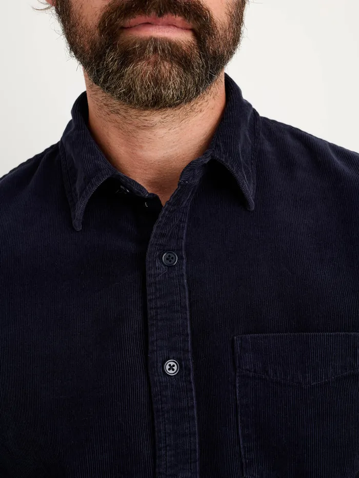 Men Alex Mill Shirts Mill Shirt In Fine Wale Corduroy Navy