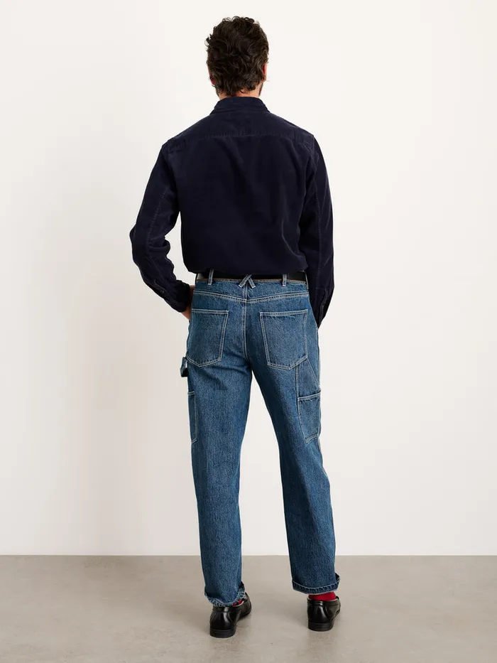 Men Alex Mill Shirts Mill Shirt In Fine Wale Corduroy Navy