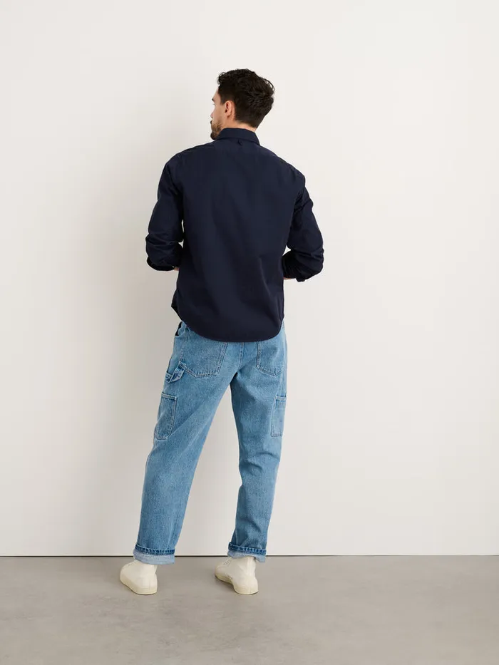 Men Alex Mill Shirts Mill Shirt In Paper Poplin Dark Navy
