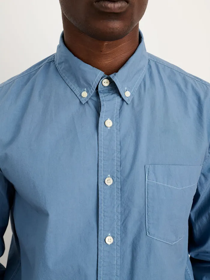 Men Alex Mill Shirts Mill Shirt In Paper Poplin Faded Delft Blue