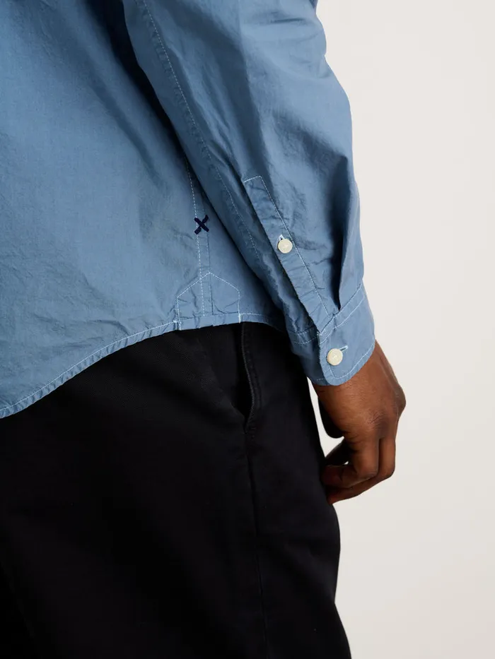 Men Alex Mill Shirts Mill Shirt In Paper Poplin Faded Delft Blue