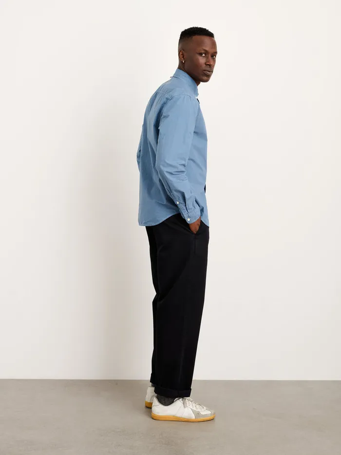 Men Alex Mill Shirts Mill Shirt In Paper Poplin Faded Delft Blue