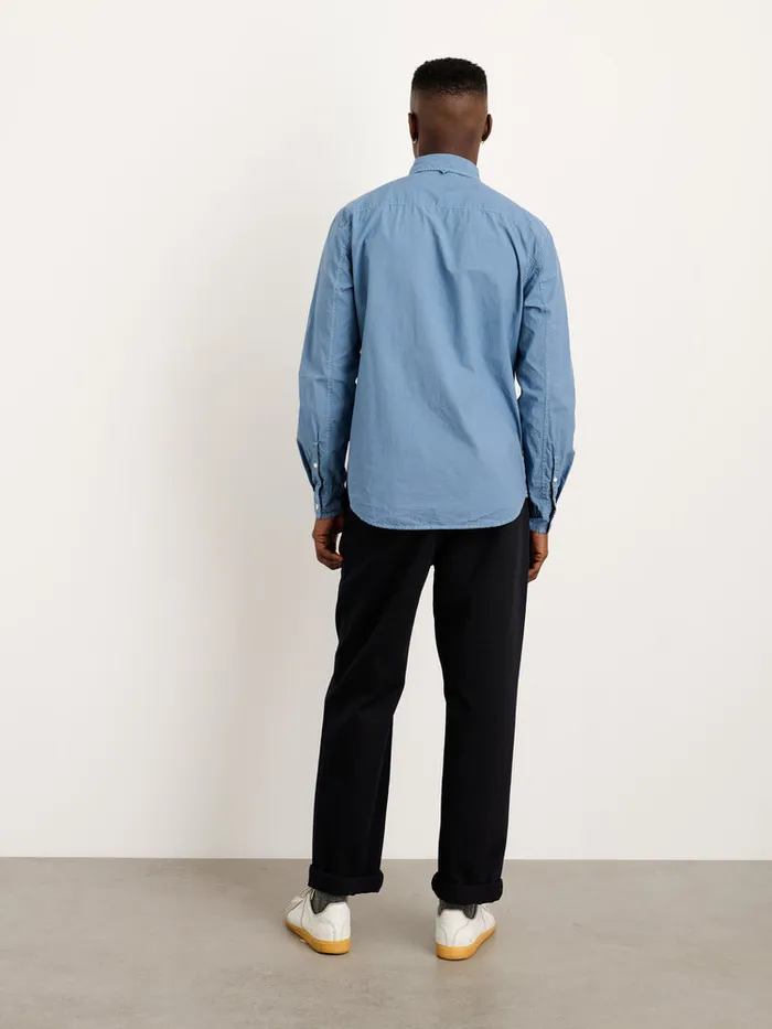 Men Alex Mill Shirts Mill Shirt In Paper Poplin Faded Delft Blue