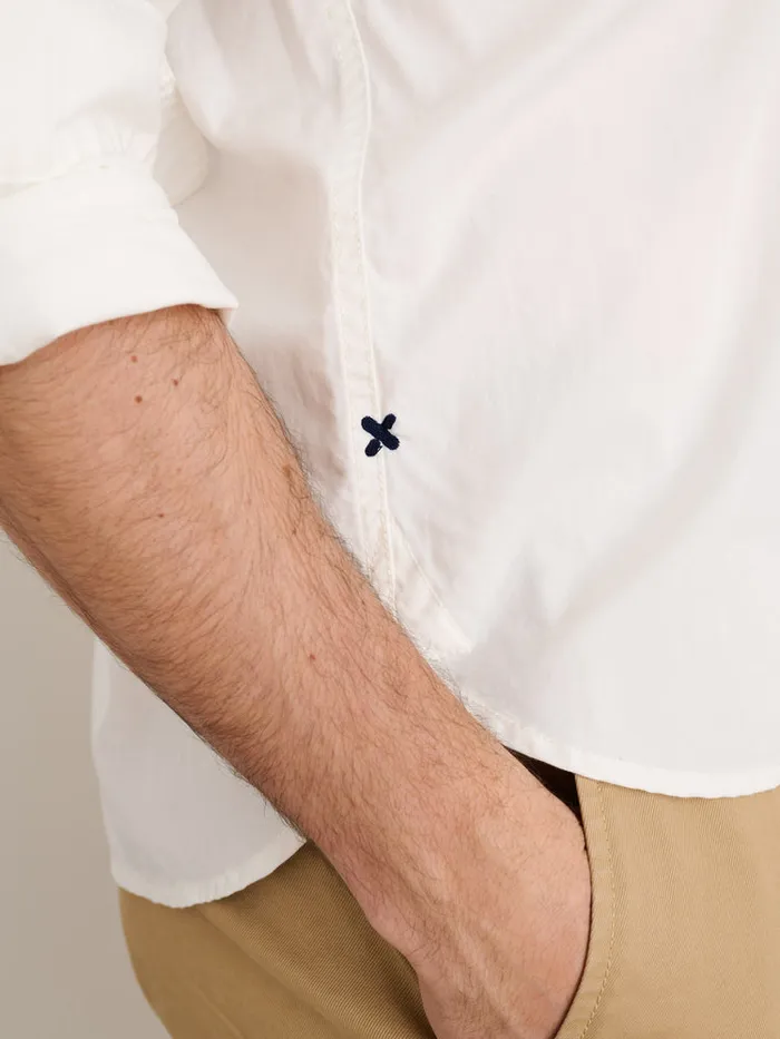 Men Alex Mill Shirts Popover Shirt In Cotton Twill White