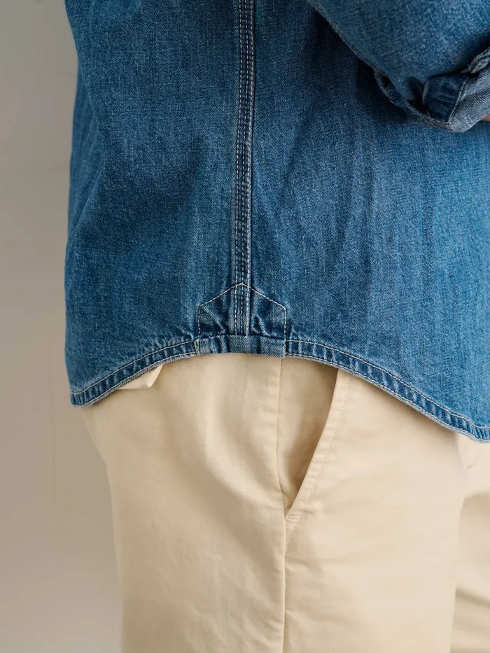 Men Alex Mill Shirts Work Shirt In Washed Denim