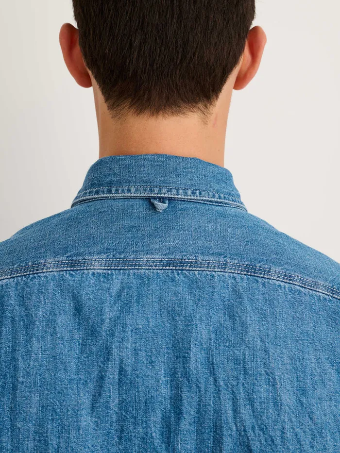 Men Alex Mill Shirts Work Shirt In Washed Denim