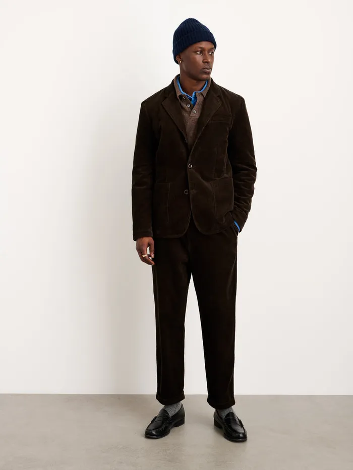 Men Alex Mill Suiting Mill Blazer In Corduroy Chocolate