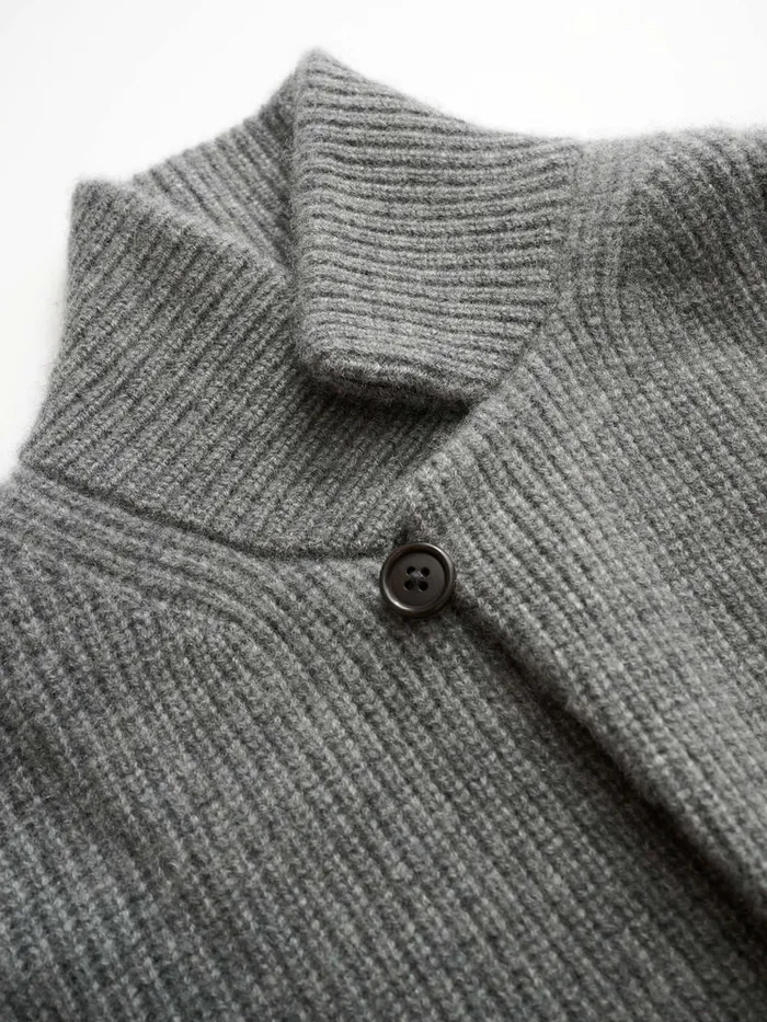 Men Alex Mill Sweaters Sweatshirts Mitchell Cardigan In Washed Cashmere Heather Pewter